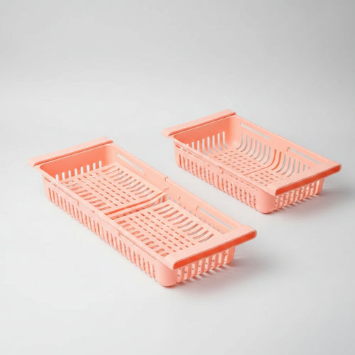 Set de Cestas Organizadoras Ajustables para Refrigerador X3