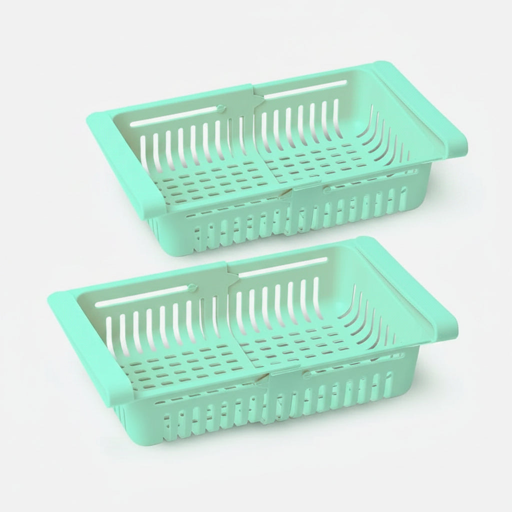 Set de Cestas Organizadoras Extensibles para Nevera (Pack x4)