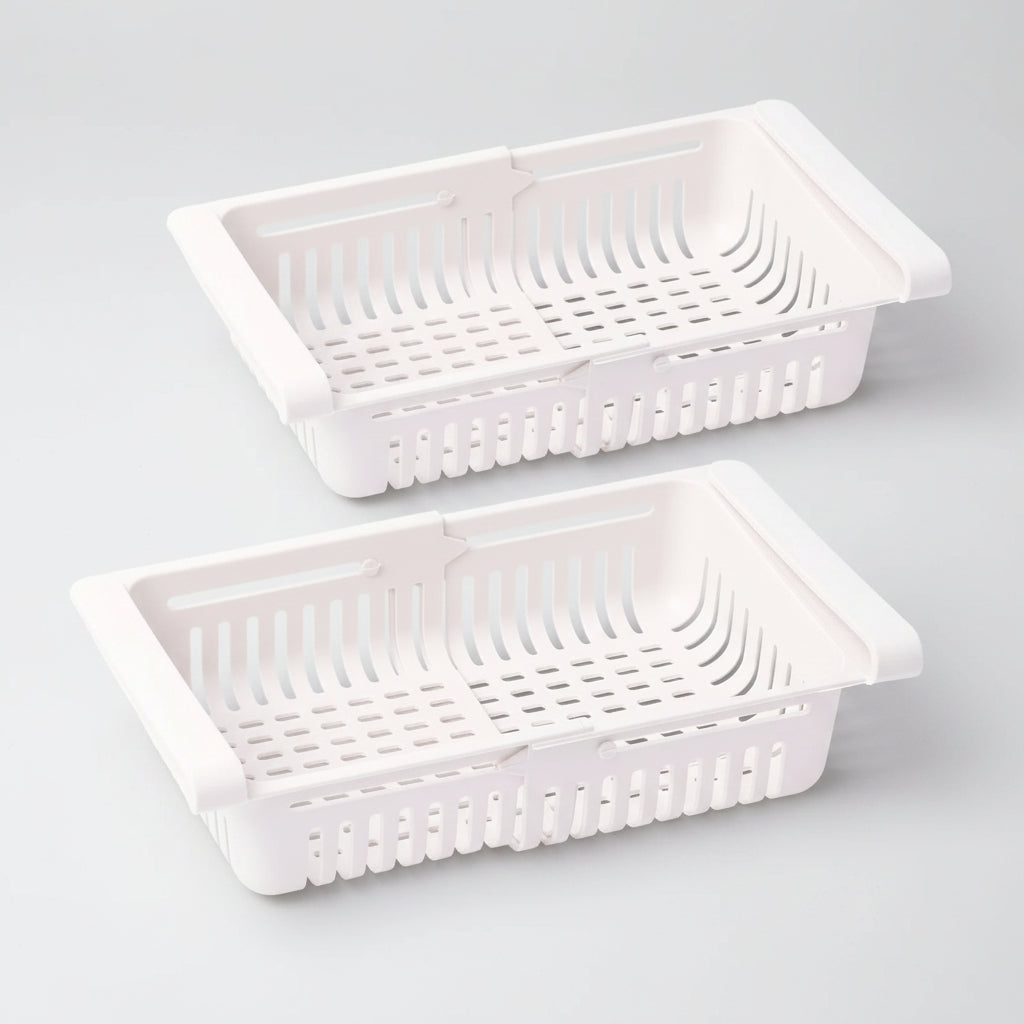 Set de Cestas Organizadoras Extensibles para Nevera (Pack x4)