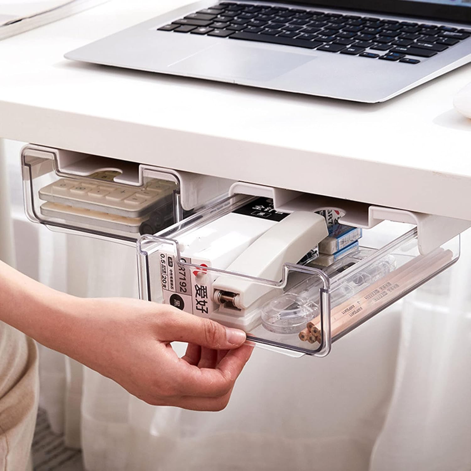 Cajón Organizador Transparente Premium - Adhesivo Multiuso